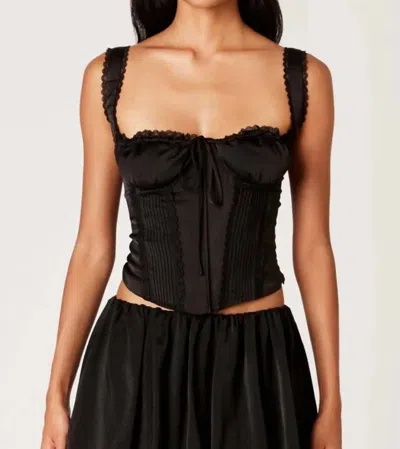 Nia Averie Corset In Black In Black