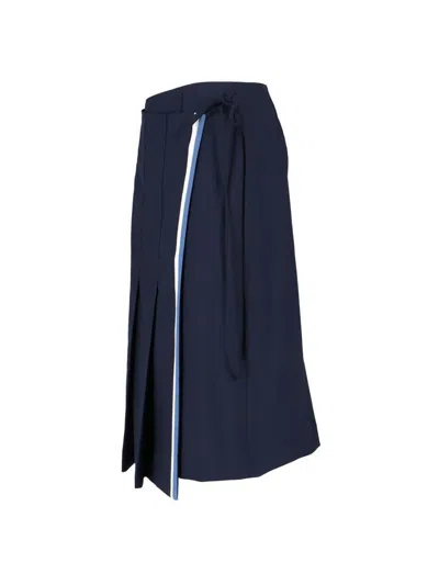 Marni Midi Wallet Skirt In Blue