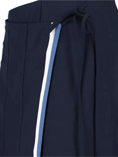 Marni Midi Wallet Skirt In Blue