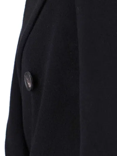 Tagliatore Casual Jacket With Button Detailing And Flap Pockets In Black