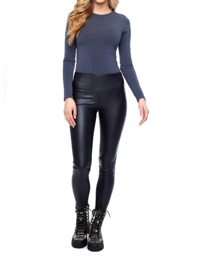 Iltm Vicky Faux Leather Pant In Black In Black