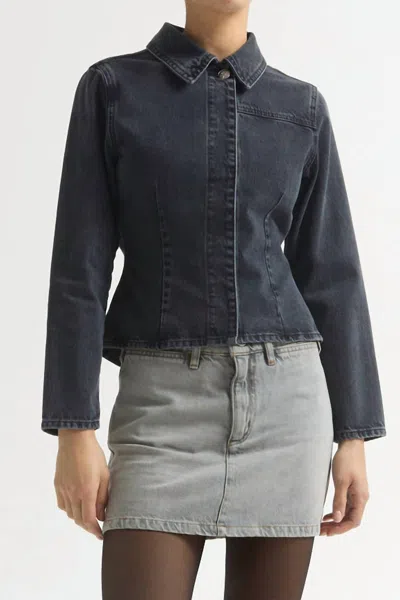 Dala Neat Mini Skirt In Lunar In Gray