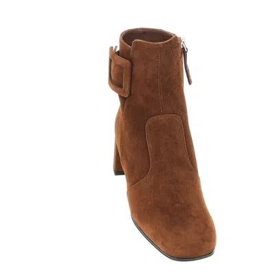 Roger Vivier Tres Vivier Polly 45 Boots In Brown