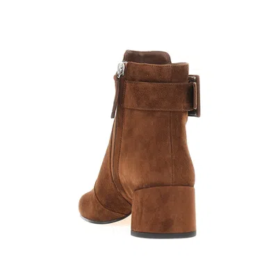 Roger Vivier Tres Vivier Polly 45 Boots In Brown