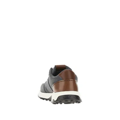 Tod's Contemporary Grey Sneakers With Suede And Leather Accents In Gray