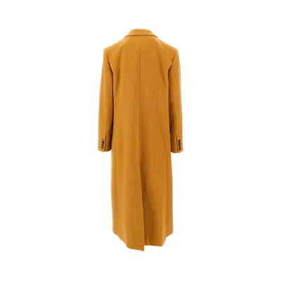 Isabel Marant L And Cashmere Long Coat In Gold