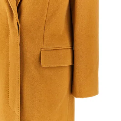 Isabel Marant L And Cashmere Long Coat In Gold