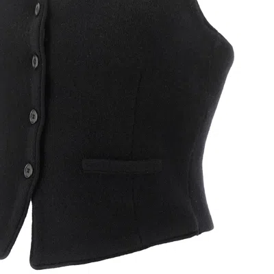 Guest In Residence Cashmere Halterneck Vest In Black
