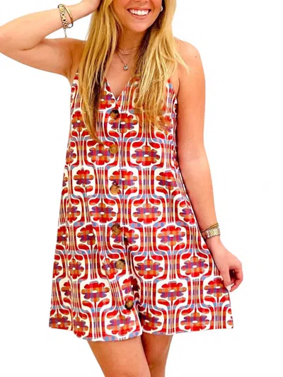 Smith & Quinn Dorothy V-neck Midi Dress In Red In Red