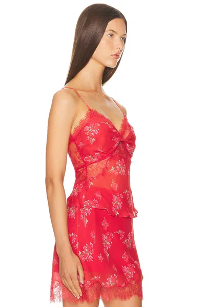Loveshackfancy Belfast Top Urban Crimson In Red