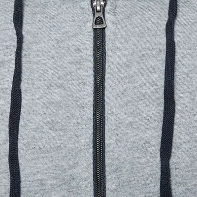 James Perse Zip-up Cotton Hoodie In Gray