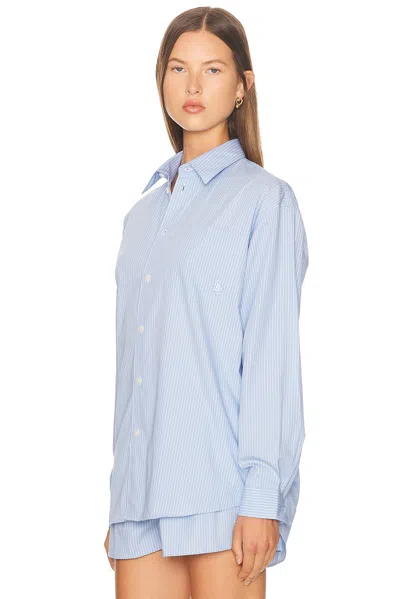 Sporty And Rich Oversized Button Down Top