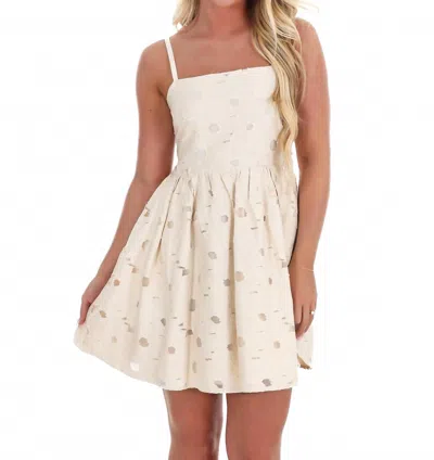 Heyson Everywhere With Me Embroidered Mini Dress In Cream