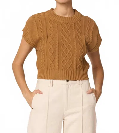 Cleobella Gigi Cropped Sweater In Tan
