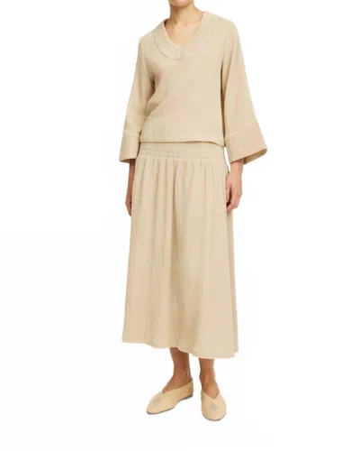 By Malene Birger Sol Midi Skirt In Tehina In Neutral