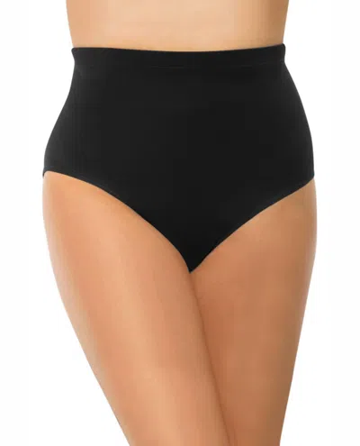 Magicsuit Retro High Waist Brief Swim Bottom Bikini In Mag Black In Black