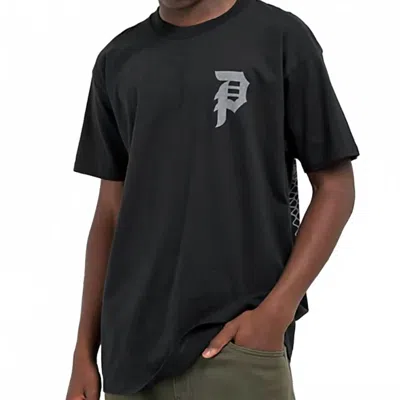 Primitive Warning Skateboard Shirt In Black In Black