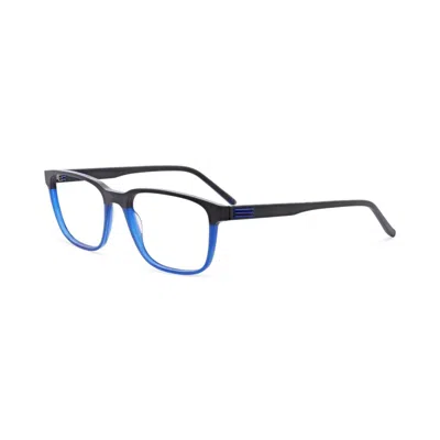Morel Men's Lightec Omicron 61 30308l Eyeglasses In Matte Black/ Fade Blue