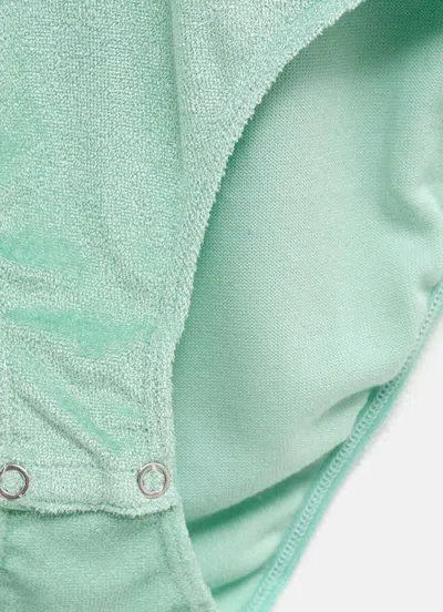 Baserange Mississippi Velour Body In Green