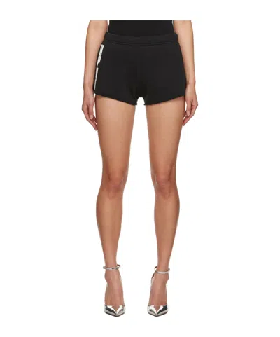 Heron Preston Elastic Waist Shorts In Black