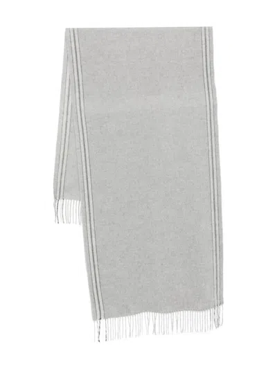 Brunello Cucinelli Stripe-trim Silk Scarf