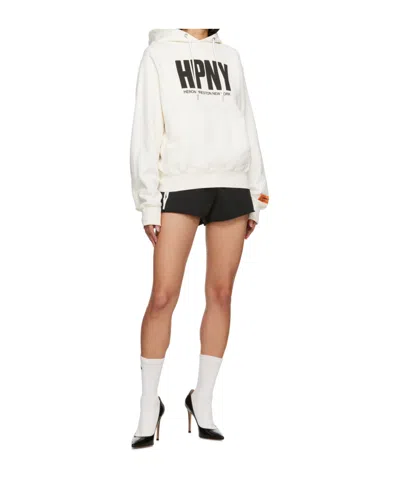 Heron Preston Long Sleeve Sweatshirt In White