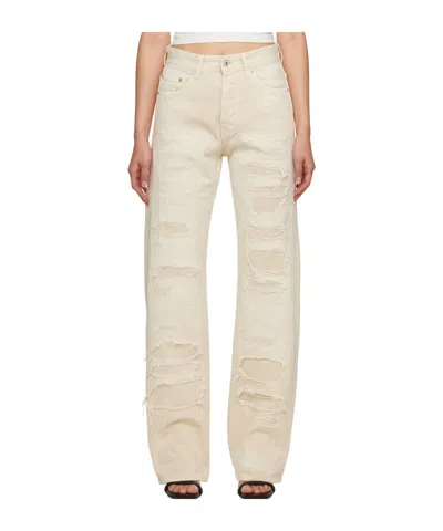 Heron Preston Mid-rise Straight-leg Jeans In Neutral