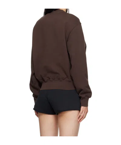 Heron Preston Long Sleeve Sweatshirt In Brown