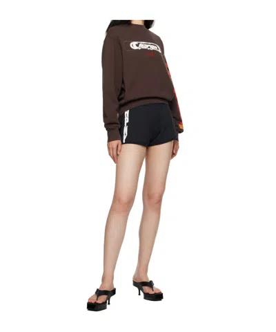 Heron Preston Long Sleeve Sweatshirt In Brown