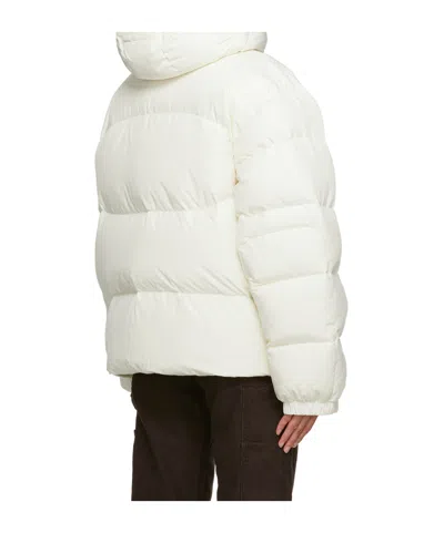 Heron Preston Off-white Hooded Down Jacket In White