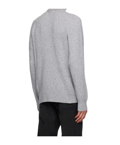 Officine Generale Gray Seamless Turtleneck In Gray