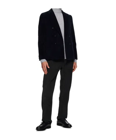 Officine Generale Gray Seamless Turtleneck In Gray