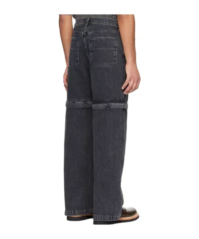 Agolde Five-pocket Denim Trousers In Gray