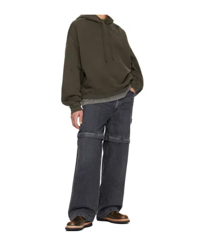Agolde Five-pocket Denim Trousers In Gray
