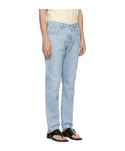 Agolde Five-pocket Denim Trousers In Blue