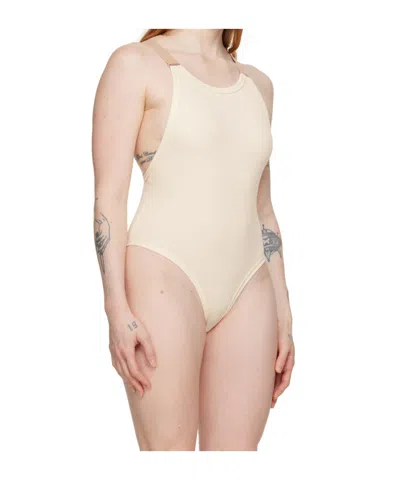 Baserange Off-white Suspend Bodysuit In Neutral