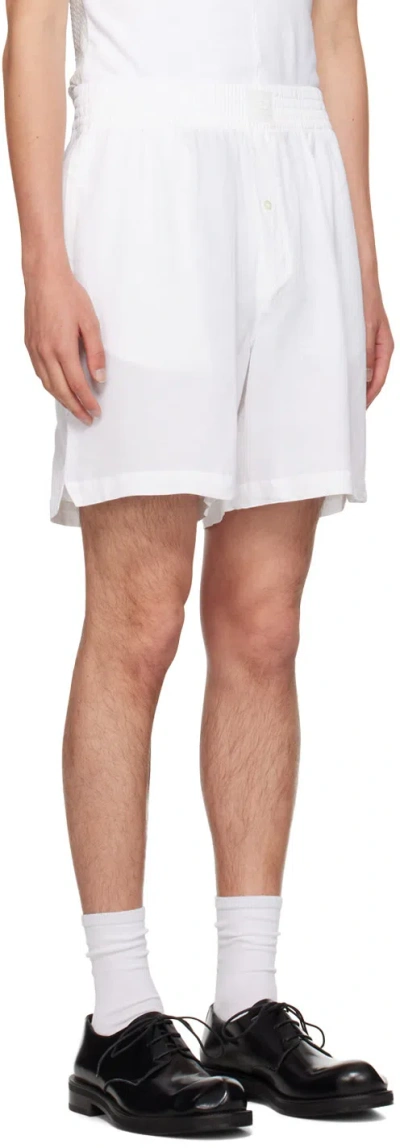 Eytys Elastic Waist Shorts In White