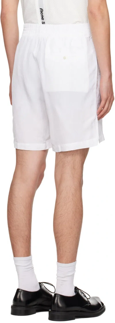 Eytys Elastic Waist Shorts In White
