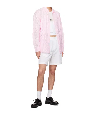 Eytys Elastic Waist Shorts In White
