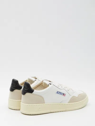 Autry Leather And Suede Medalist Low Sneakers In White