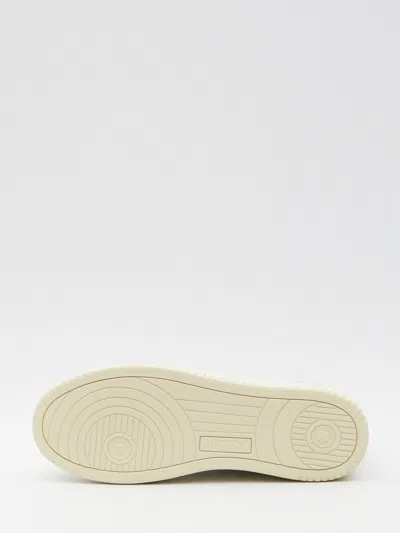 Autry Leather And Suede Medalist Low Sneakers In White