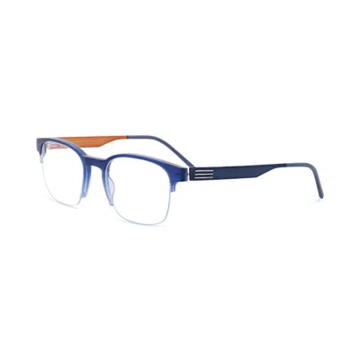 Morel Men's Lightec Omicron 59 30286l Eyeglasses In Blue/orange