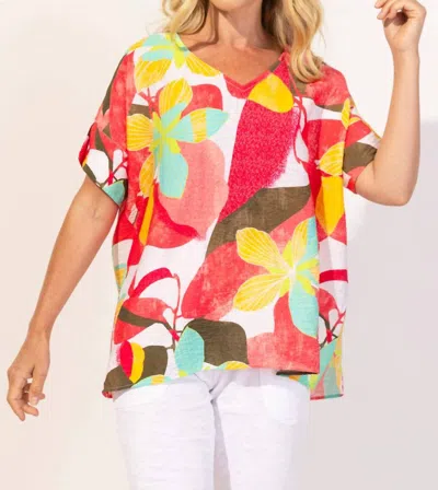 Habitat Regatta Floral Top In Punch In Multi