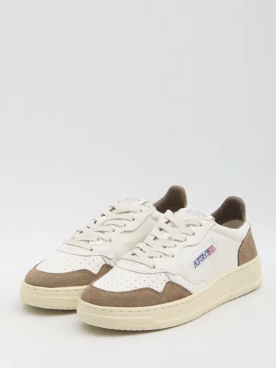 Autry Low Sneaker With Contrast Panels And Perforated Detailing