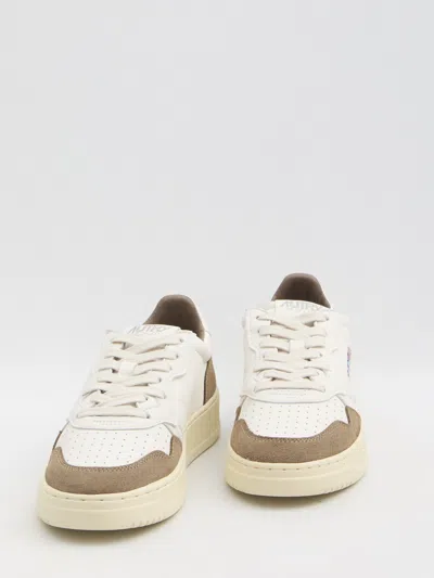 Autry Low Sneaker With Contrast Panels And Perforated Detailing