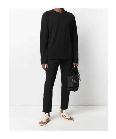 James Perse Vintage Charcoal Grey Supima Cotton Sweatshirt In Black