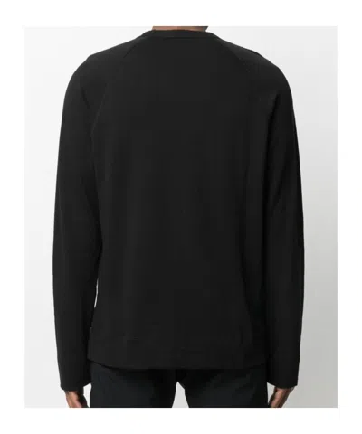 James Perse Vintage Charcoal Grey Supima Cotton Sweatshirt In Black