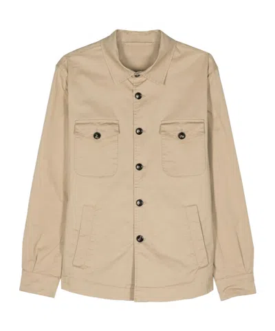 Mazzarelli Cotton Shirts In Neutral