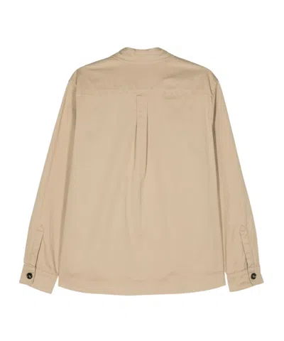 Mazzarelli Cotton Shirts In Neutral