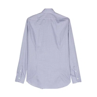 Mazzarelli Long-sleeve Cotton Shirt In Gray